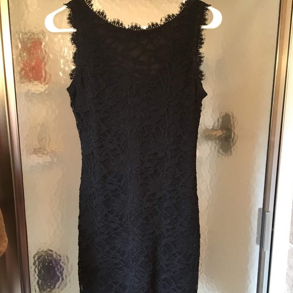 Short black lace dress from Macy’s
